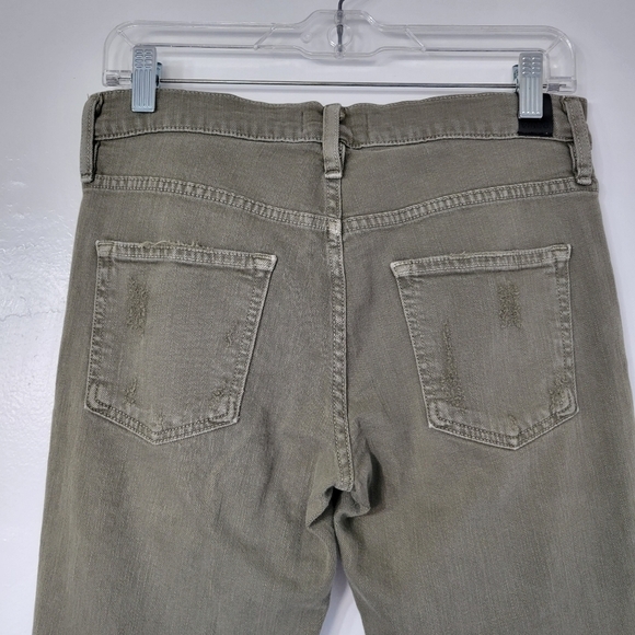 VINCE Relaxed Mason Rolled Skinny Jeans in Destructed Hunter Size 26 - Picture 7 of 13